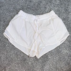 Lululemon Hotty Hot white Shorts